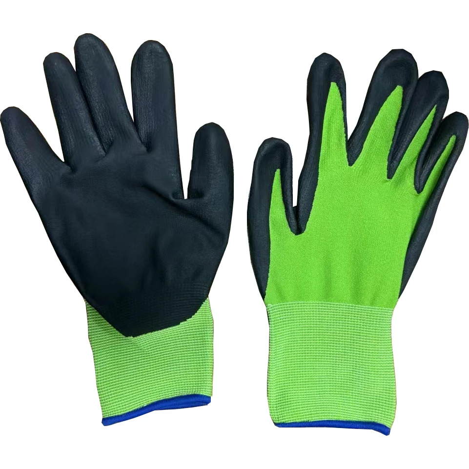 SLG-A-003C  China hot selling high quality low prices cheap Nitrile coated nylon safe safety work working gloves