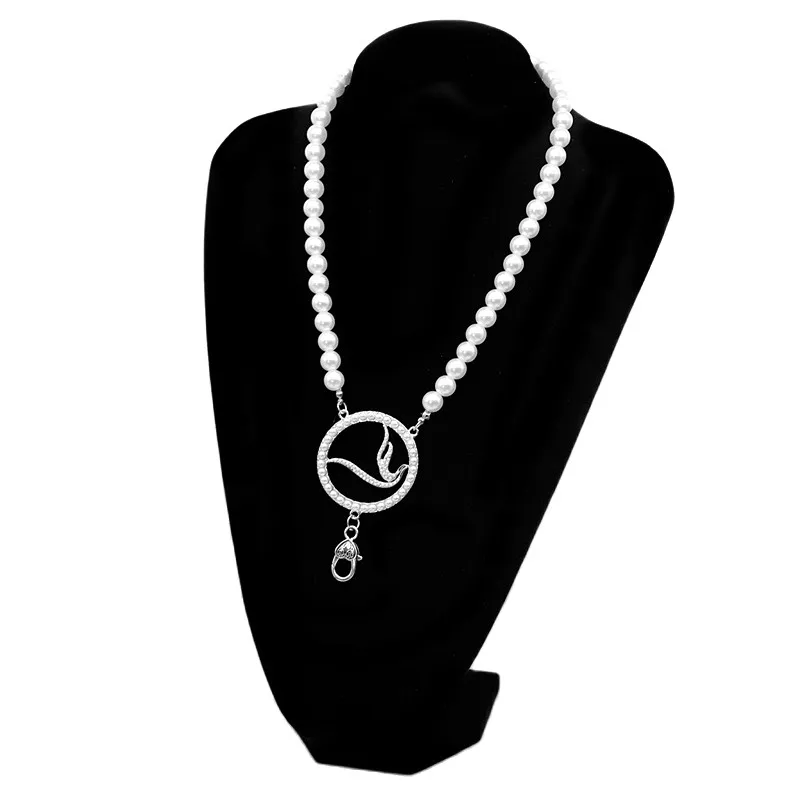 Group Federation Sisterhood Club Greek Zeta Phi Beta Choker Pearl Chain Sorority ZPB Dove Anniversary Necklace