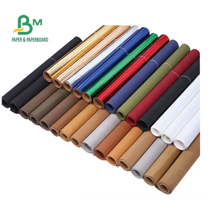 Grey / Black Reusable Washable kraft paper For Cosmetic Bag 100% Recycled