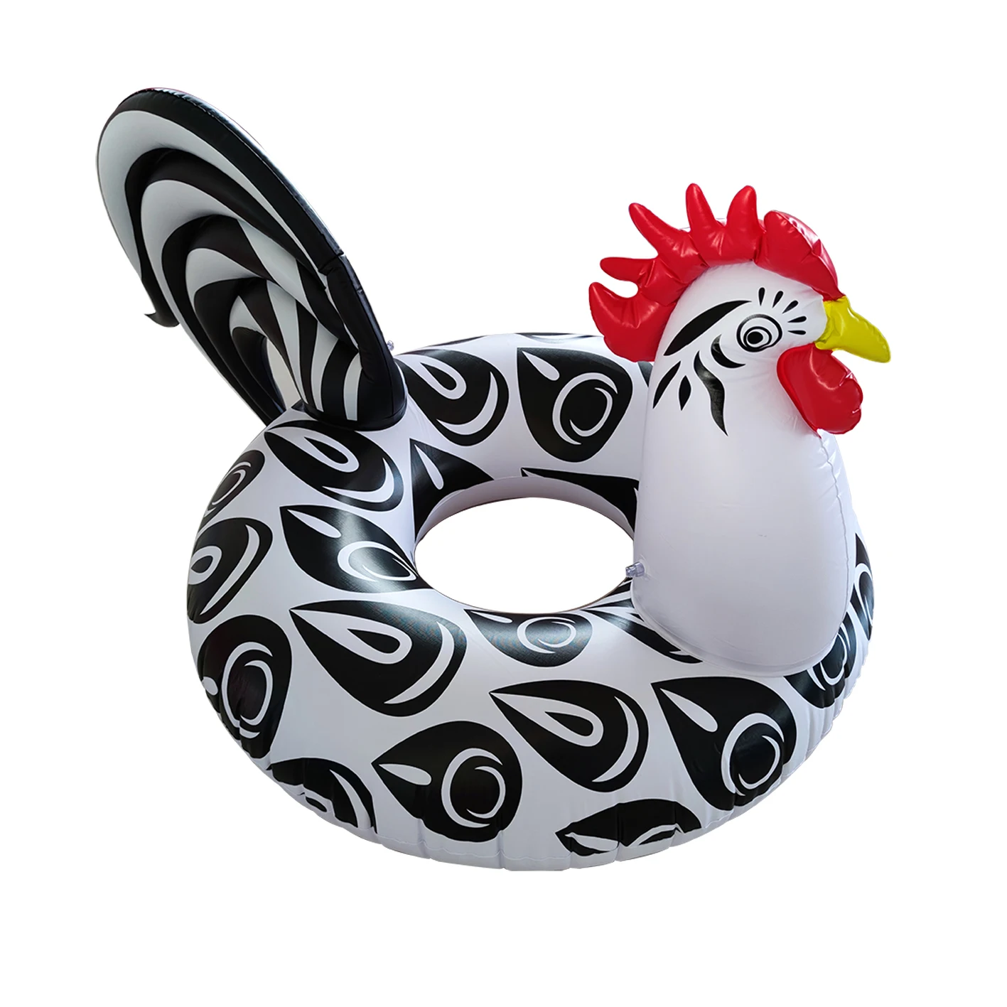 Inflatable Rooster Pool Float Floatie Ride On Summer Beach Swimming Ring Party Lounge Raft Swim Animal Tube Toys For Kids Adult