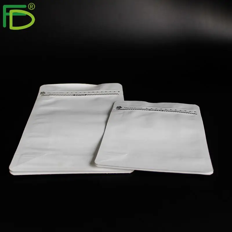 kraft paper food Packaging bag flat bottom pouch