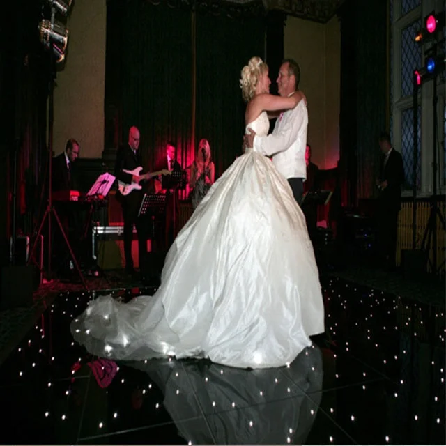 decoration tempered  acrylic waterproof RGB panels mats tiles led dance floor for Nightclub,dj,T show,wedding