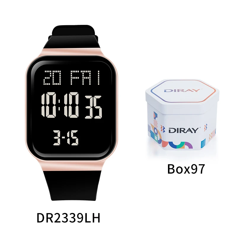 Factory wholesales fashion wrist waterpoof luminous custom calendar sport digital watch for men