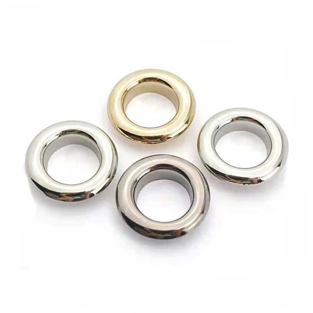 Copper Stainless Steel Plating Round Anti Rust Brass Eyelet for Clothing Button Bag Tag Custom Double-sided