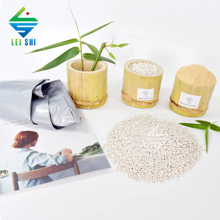 
Biodegradable Bamboo Raw Material Compostable Plastic Granules for Kitchen Compost 