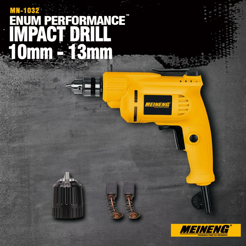 MEINENG 1032 New Design 10mm HS Code For Drilling Tools Electric Tool Impact Drill