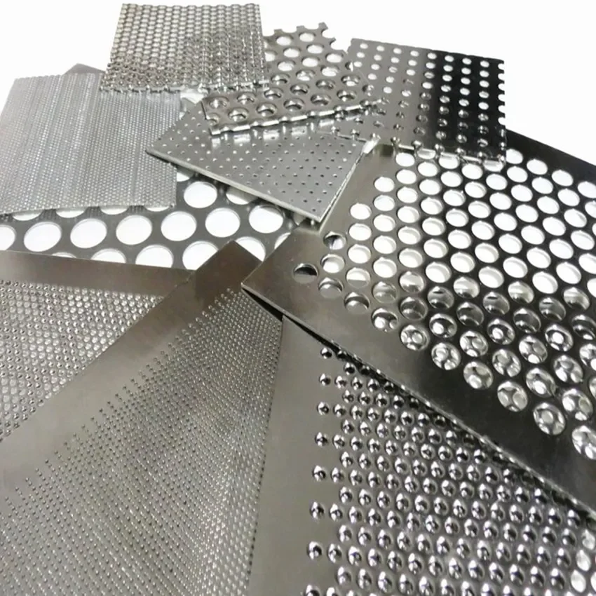 Manufacturer supply decorative galvanized hexagonal perforated aluminium plate hole 6 mm