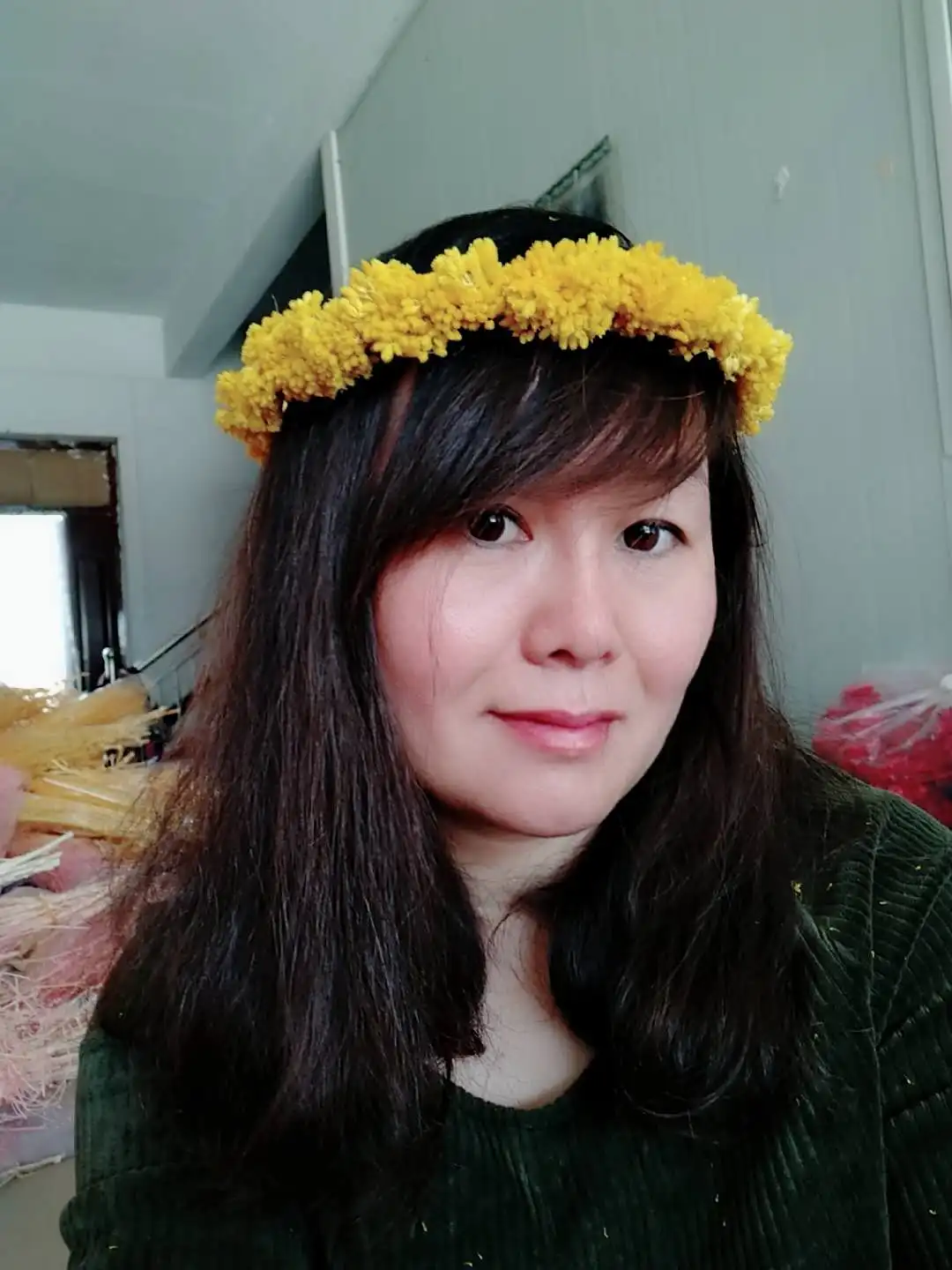 Dried natural Lavender flower crown floral halo hair accssories for Girl Party Wedding