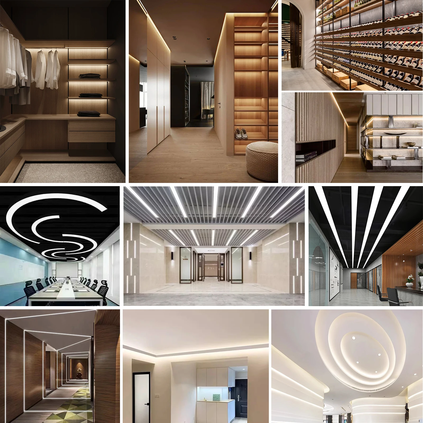 Custom YG-1213A 12*13mm Strip Light Extrusion Profile Channel For Cabinet Wardrobe Linear Lighting Led Aluminum Profiles Channel