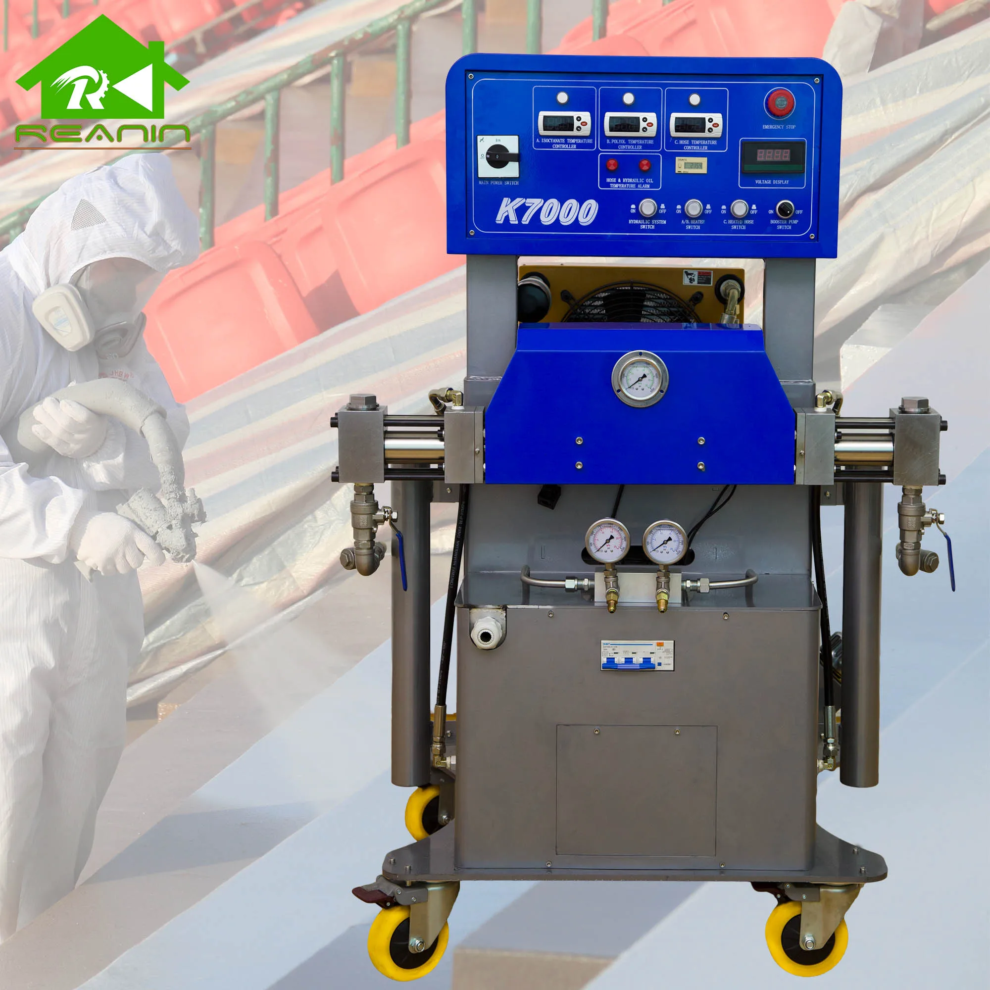 Reanin-K7000 Two Components 21KW Polyurethane and Polyurea Spray Injection Reactor