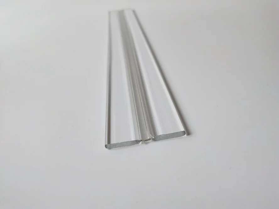 low profile flexible plexiglass living bonding hinges transparent Continuous soft  Acrylic Piano Hinges
