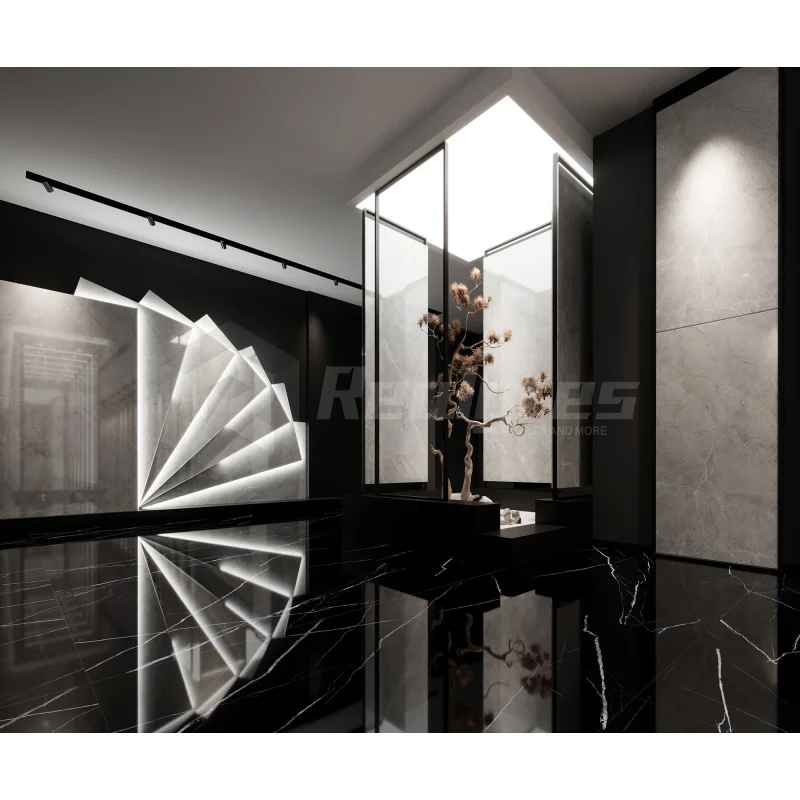 New Design Hotel Luxury Sintered Stone 1200x1200 Ceramics Wall Porcelain Tile For Interior Bathroom Wall
