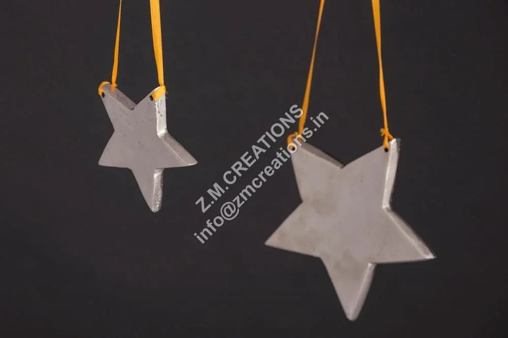 Wall Hangings Christmas Tree Genuine Goods At A Fair Price Decoration Handmade Metal Star Ornament Christmas Tree Hanging