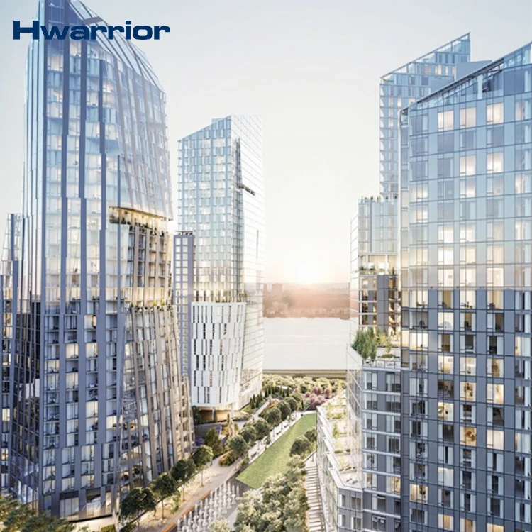 Конкурентоспособная цена облицовки дома наружная настенная система алюминиевый стеклянный фасад