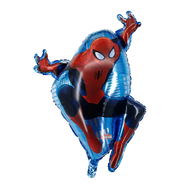 Cartoon Character Captain Spider man Super hero Super man Foil Balloons American Wonder Woman Hand stick Globos For Party Decor