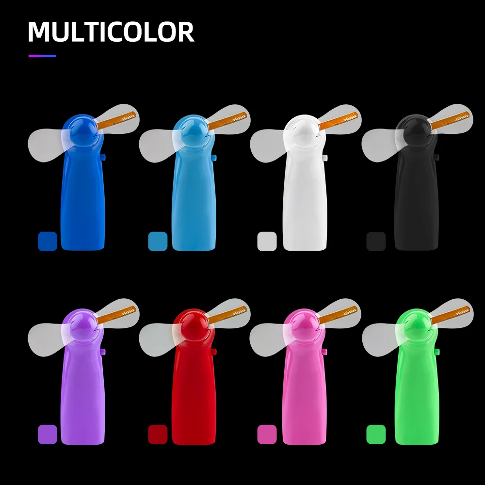 Fan With LED Light 7 Programmable Message Led Handheld Fan With Light Small Table Rechargeable LED Message Fan