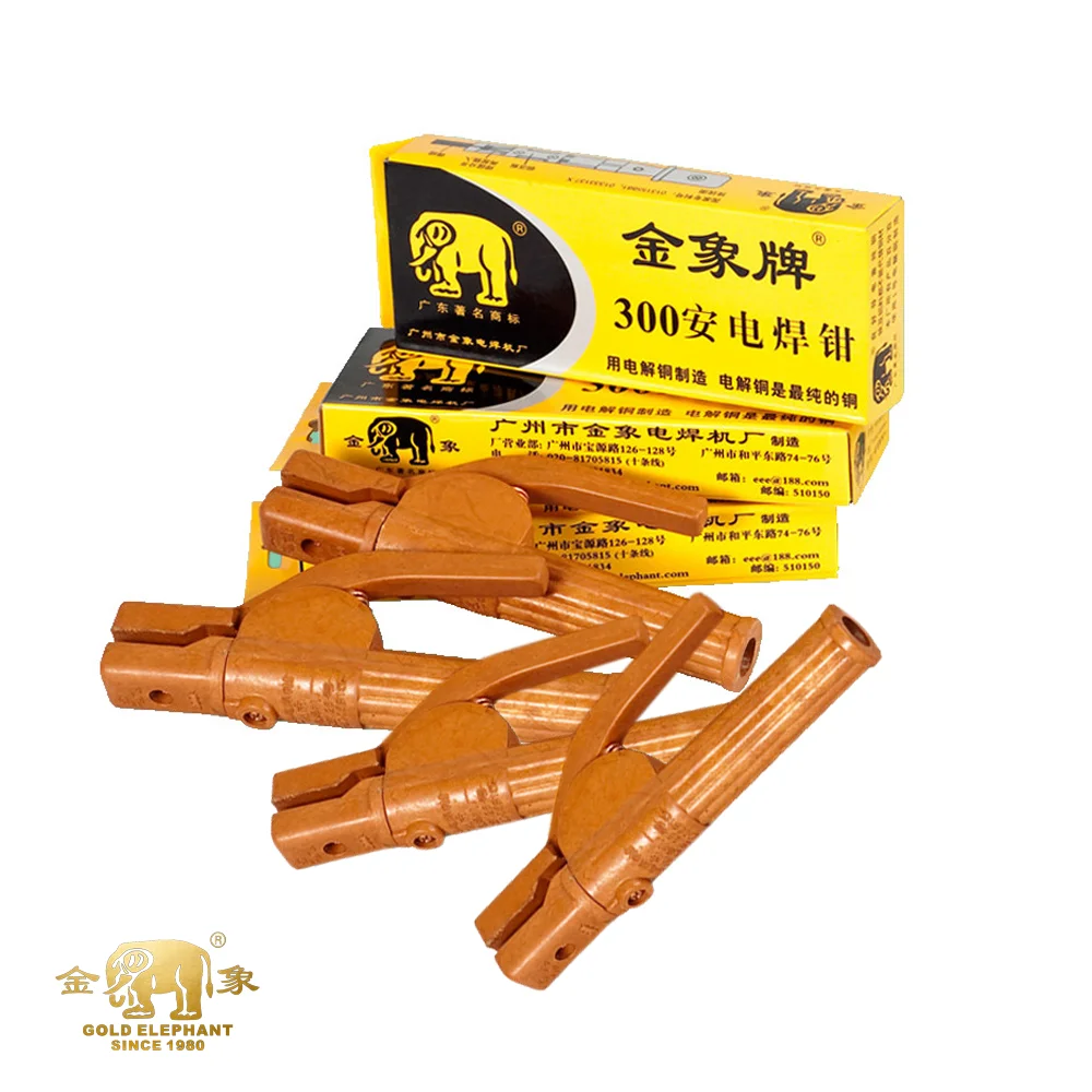  Держатель электрода GOLDEN ELEPHANT MMA 300 А может использоваться с нашим сварочным