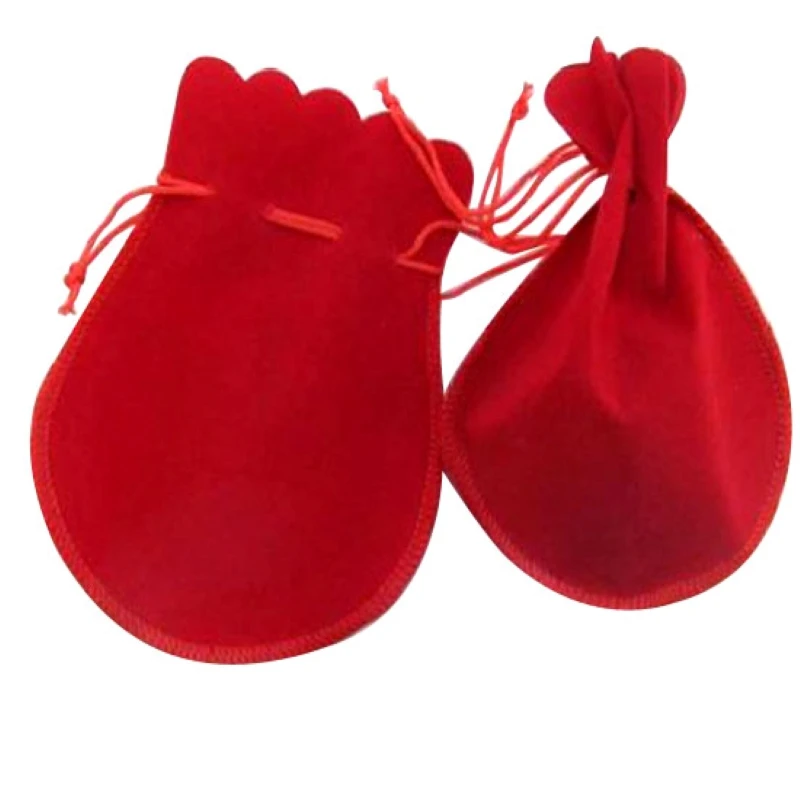 High quality velvet jewelry roll pouch mini jewelry pouch bag velvet jewelry bag for gift phone ornament bag