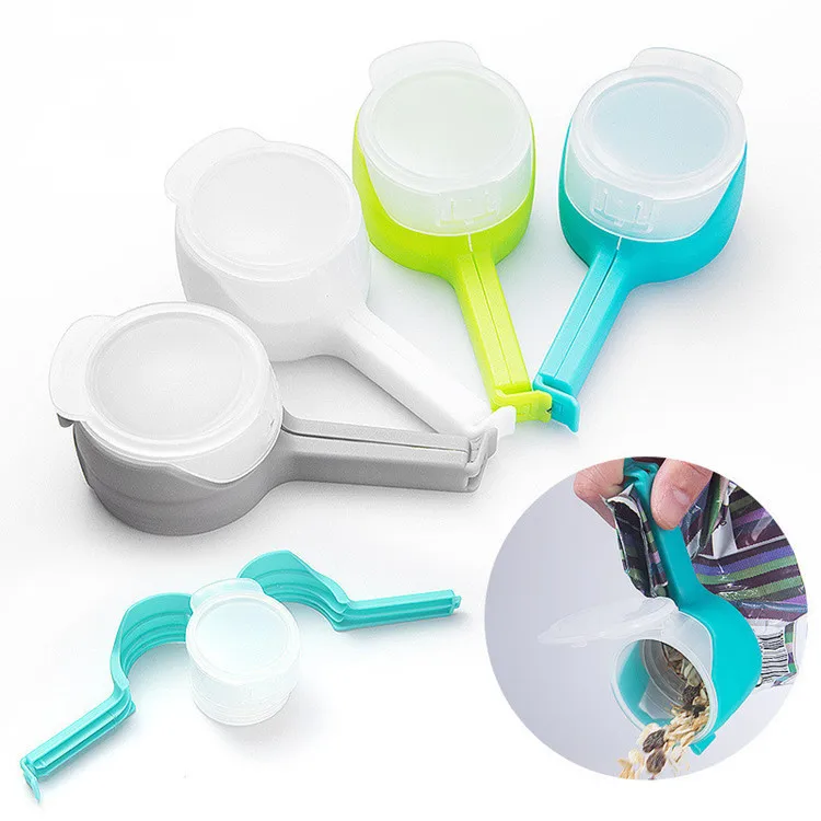 A593 Kitchen Tools Food Preservation Snack Sealing Clip Effect Clamp With Large Discharge Nozzle Food Storage Plastic Bag Clip