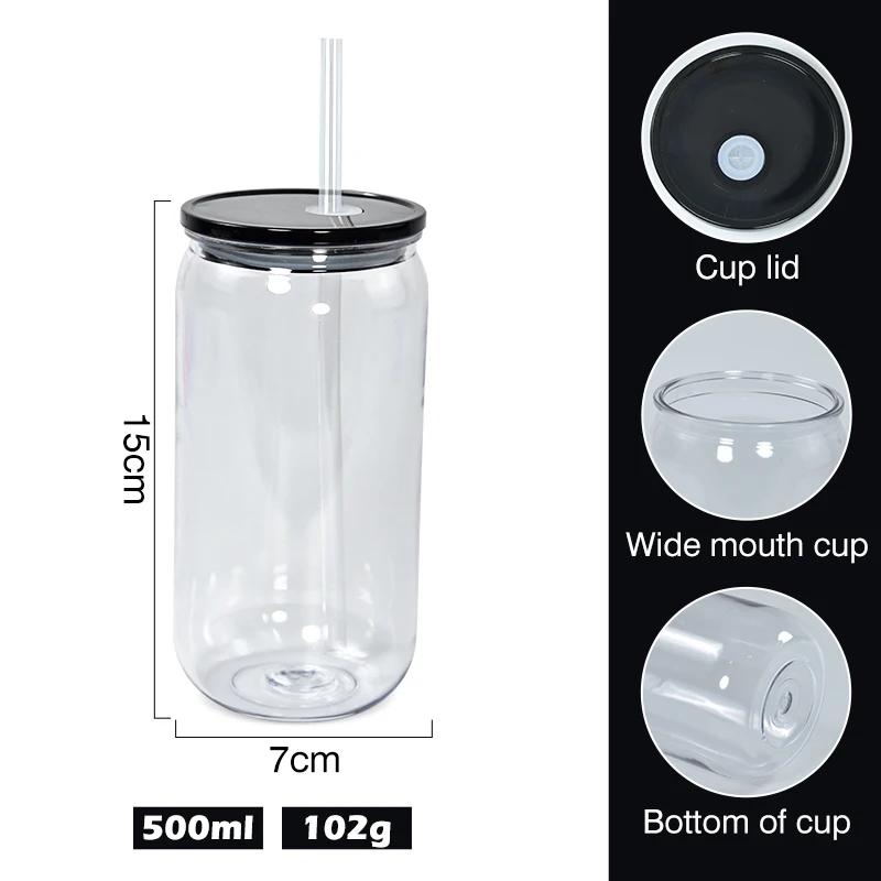 US warehouse in stock Hot Sales High Quality 16oz Custom Plastic Milk Tea Cup with Colorful Lid mix 10 colors