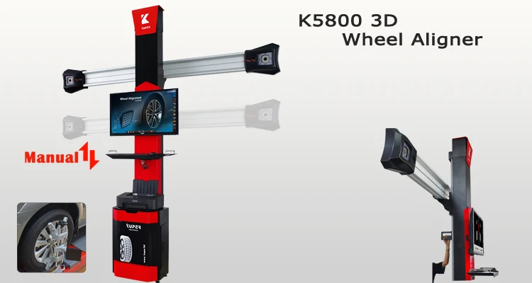 TOP Lawrence K5800 wheel alignment manual lifting wheel alignment garage equipment