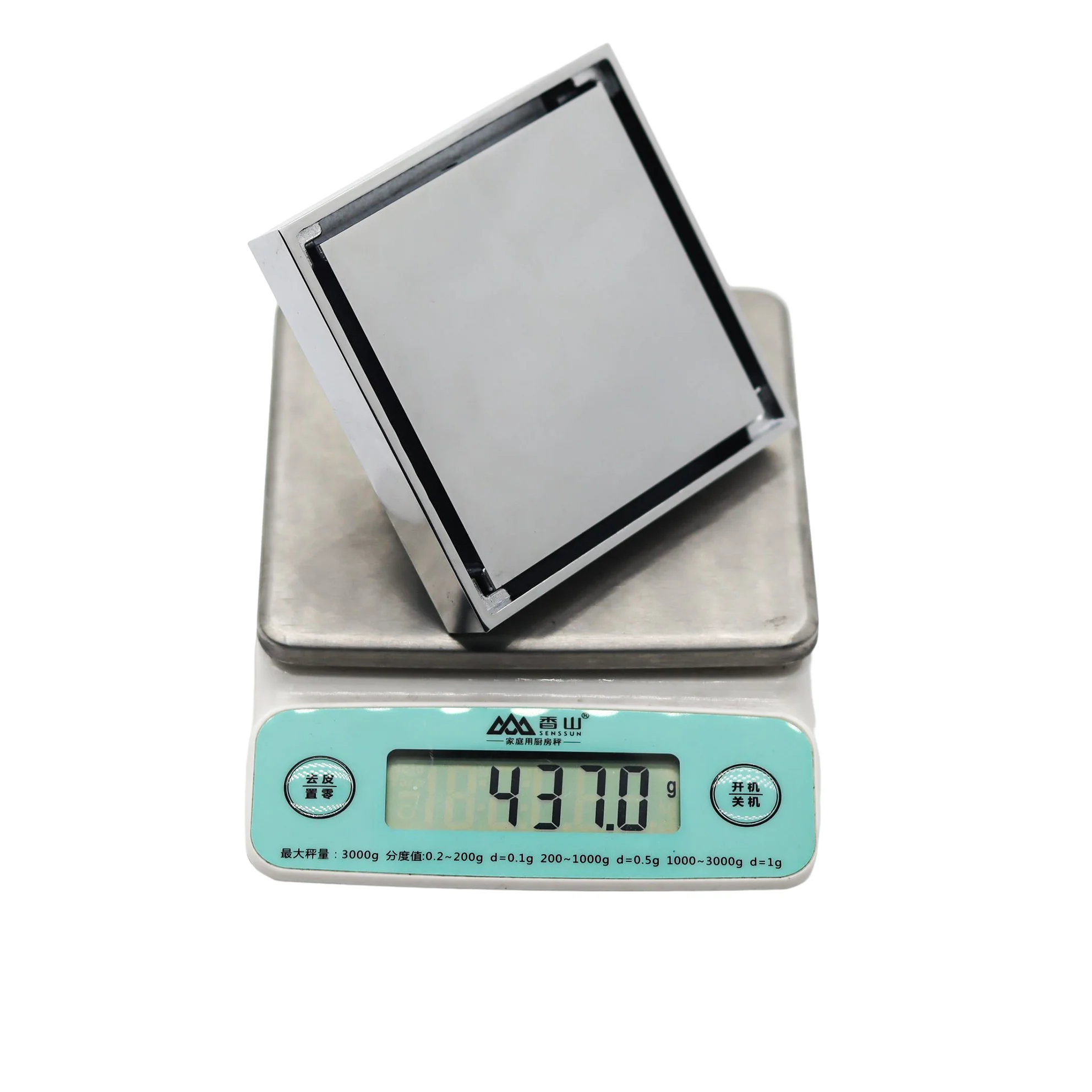 Smart Copper Square in Tile Insert Concealed Floor Brushed Brass Gold Waste Drain