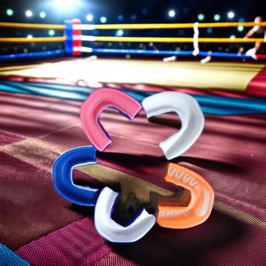 custom logo multi colors universal lightweight washable EVA football sport training mma teeth grinding mouth guard protector set