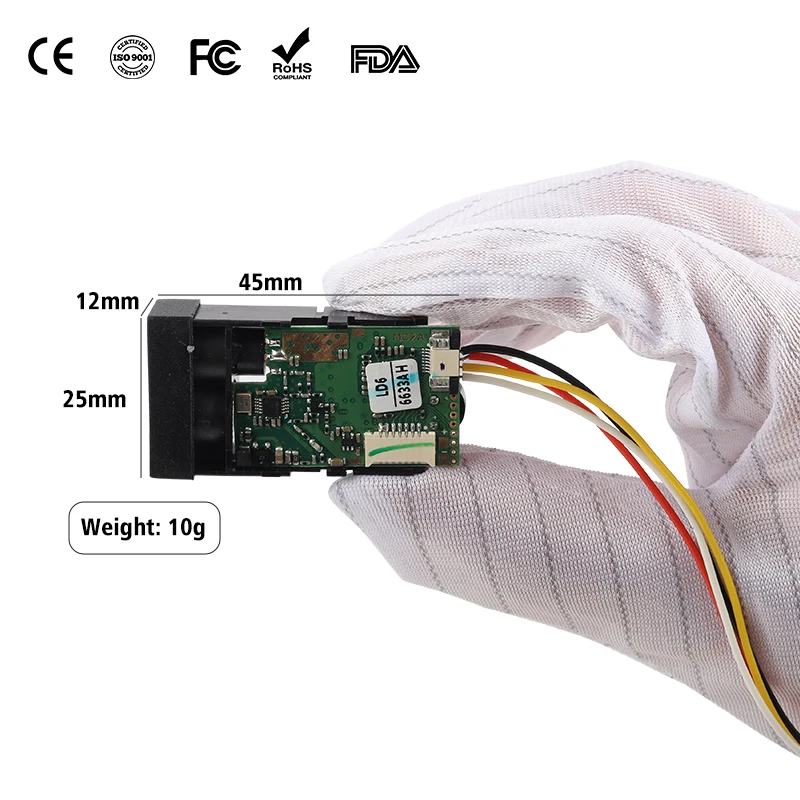LDK-60 CMOS 60m Sensor Rang Laser Distance Module With TTL Output Security Laser Sensor