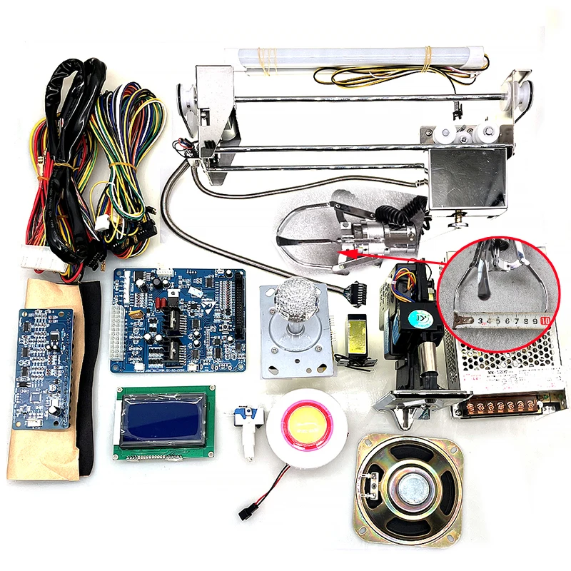 Dolls coins credit sensor  voltage stand ic program nayax cabina claw-machine-spare-parts assemble main board Claw machine kits