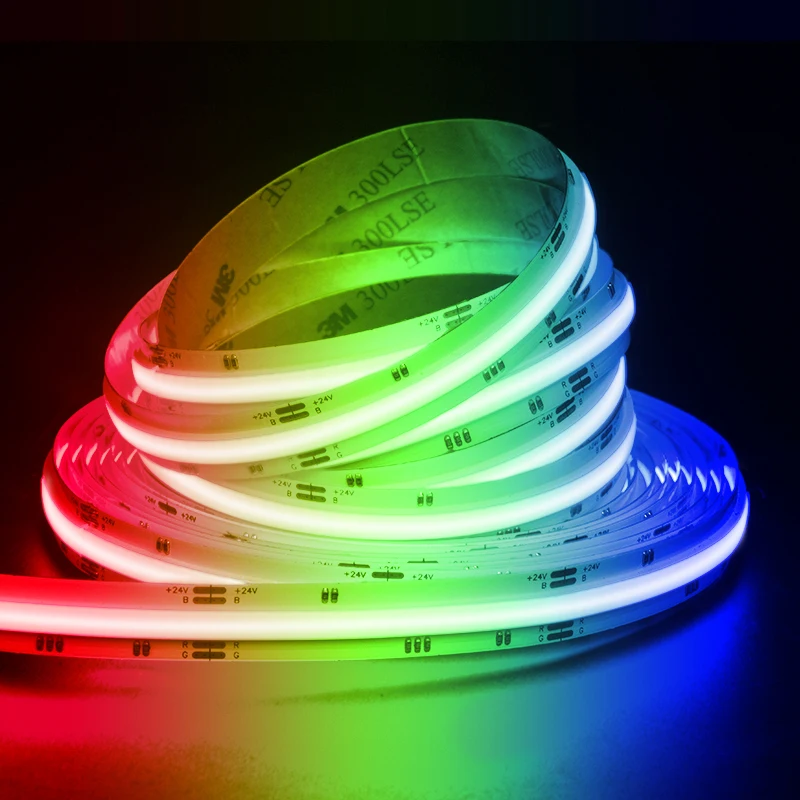 Custom Color Strip LED COB 840leds RGB LED Strip Light Multiple Color Flexible LED Strips Lights 5m House Decor Lights for Home