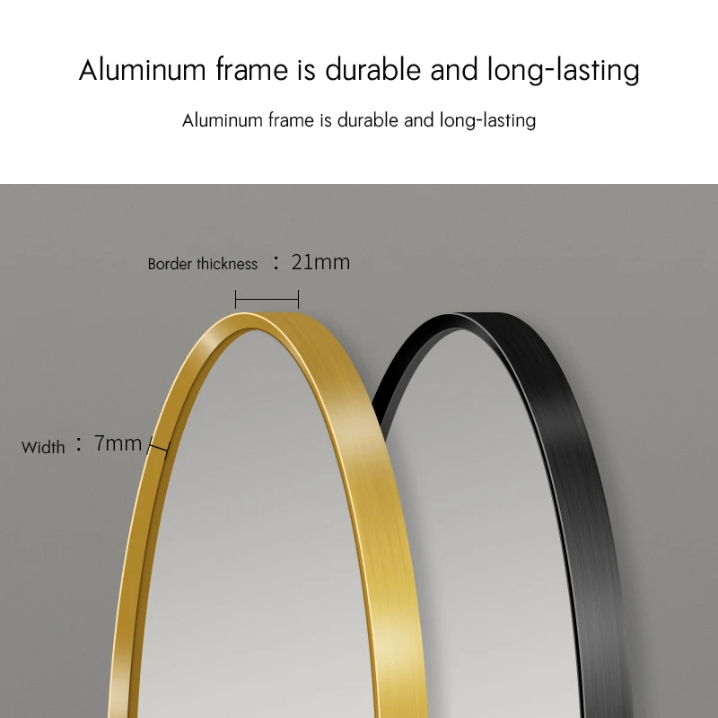 Custom Luxury Gold Arched Large Home Decor Wall Mirror Modern Style Full-Length Floor Dressing Standing ESPEJO MIRROIR SPIEGEL