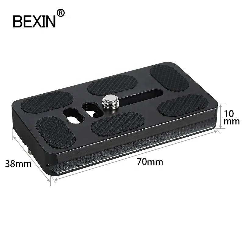 BEXIN PU-70 tripod quick release plate 70mm arca swiss dslr camera tripod ball head quick clamp fast mount plate board for benro