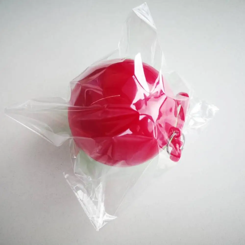 Key chain rain poncho packing in ball emergency raincoat