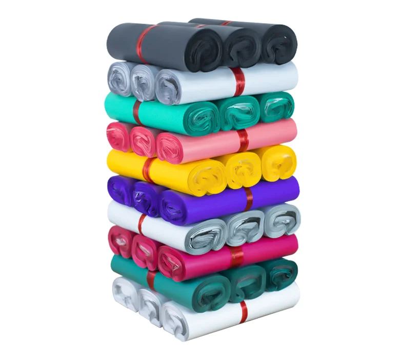POLYSMARTS Custom Logo Postage Satchels Plastic Envelopes Shipping Courier Mailer Mailing Bags