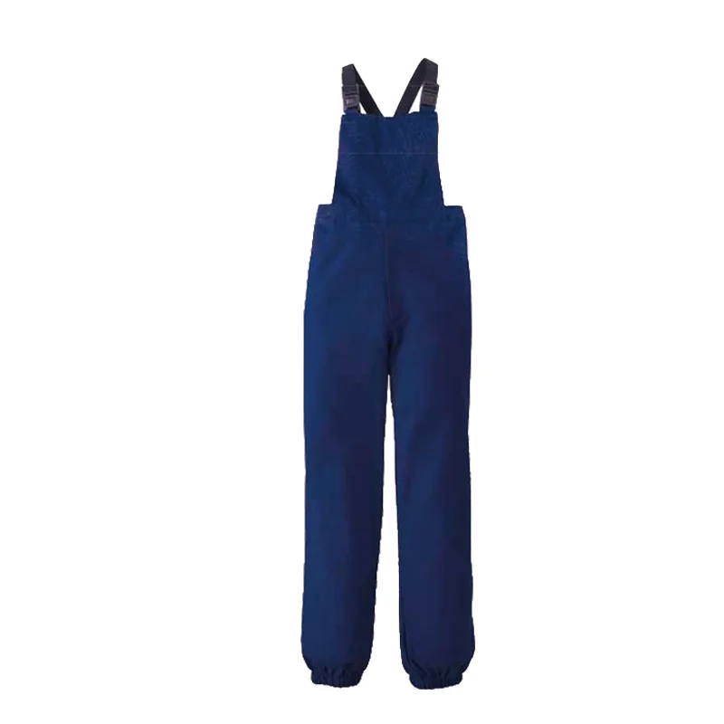 Factory Price Flame Resistant Cotton Denim Outdoor Cargo Trousers Man Safety Uniform Bib Overall