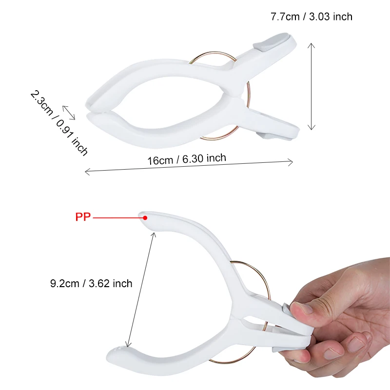 High Quality Large plastic quilt hanger clamp clothes pegs strong grip pegs jumbo clothespin beach towel clips