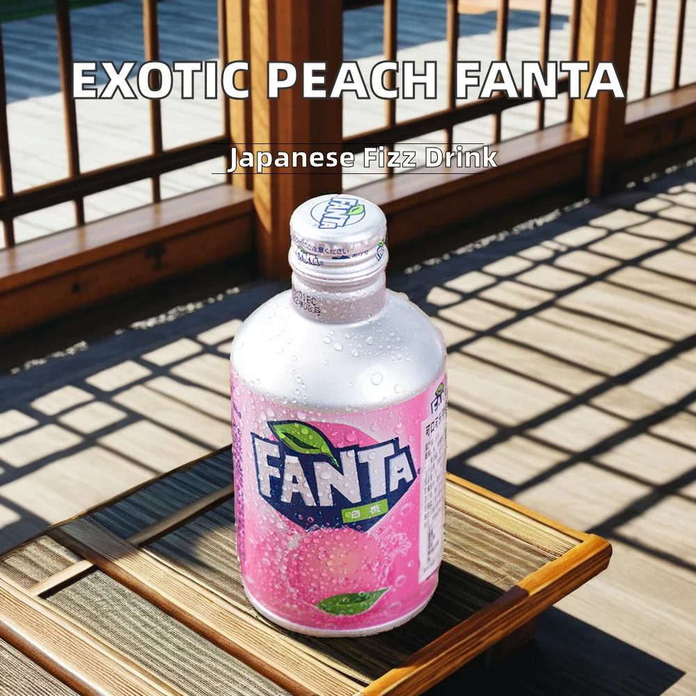 Wholesale Exotic Japanese Fan Ta White Peach Carbonated Soda Exotic Beverages in Bottles Sparkling Water with Unique Flavor
