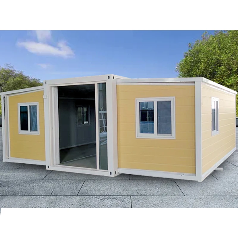 China suppliers custom 20ft 40ft expandable foldable container house prefab bedroom homes folding tiny fold out house