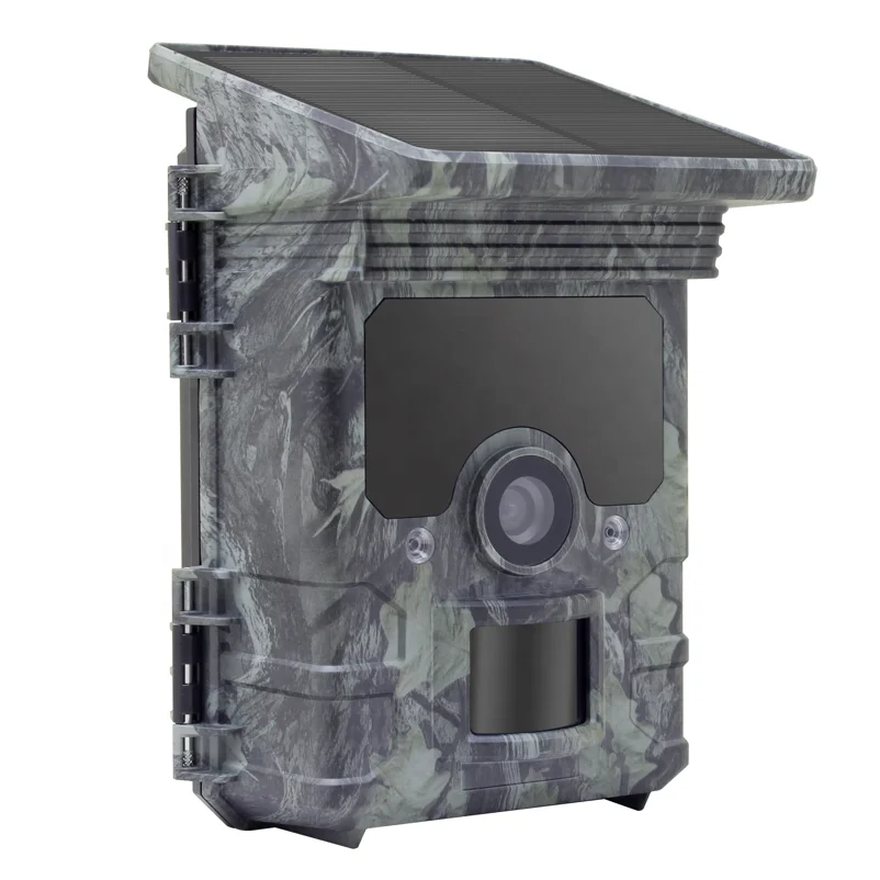 Redleaf OEM outdoor ip66 4k 1080p solar panel built in battery trail camera with sound record