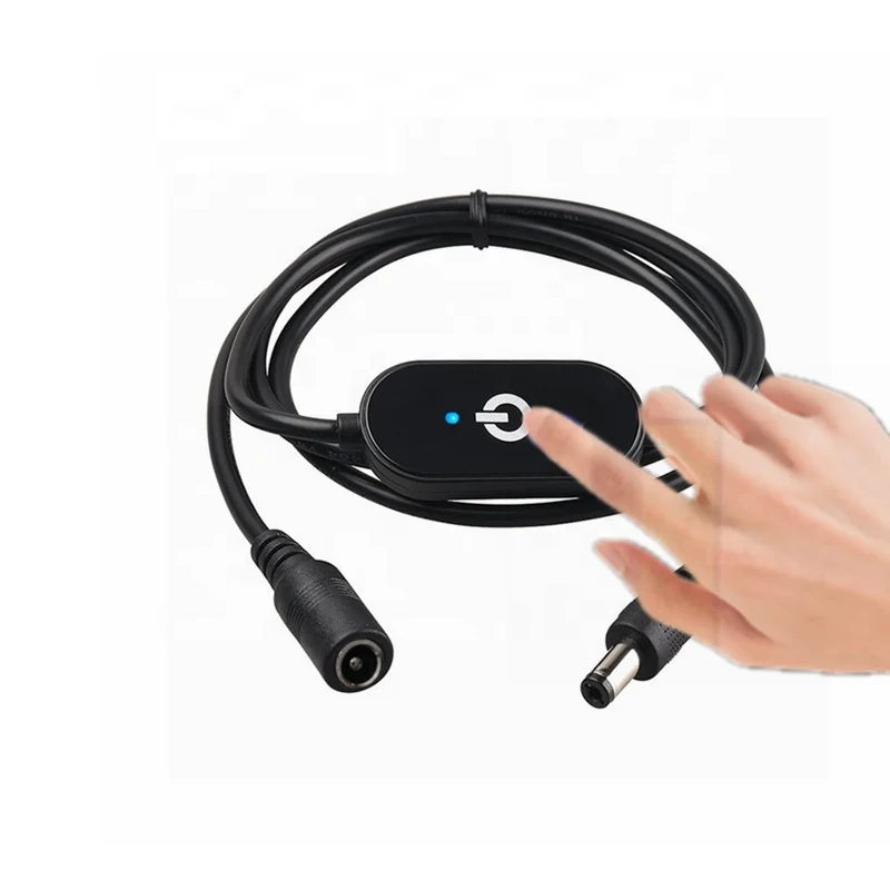 5~12V manual touch ON/OFF switch on the inline line with indicator light