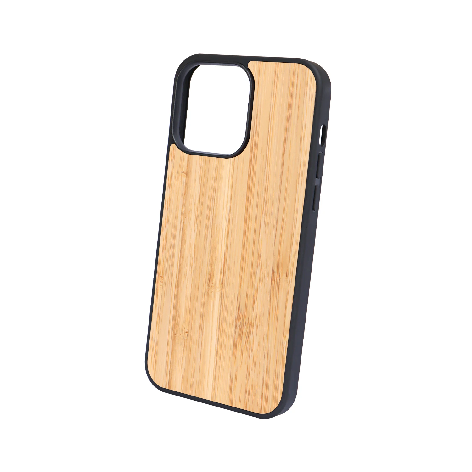 Carcasa De Telefono TPU PC Hard Back Cover Laser Designs Logo Bamboo Wooden Case For iPhone 14  Pro Max Case Wood Phone Case