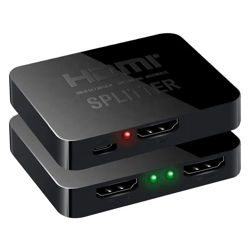 Best High Quality 1x2 HDMI Spliter 1 in 2 Out 2 Way Port Video Splitter Distributor 4K HDMI Splitter for DVD PS3 4K TV