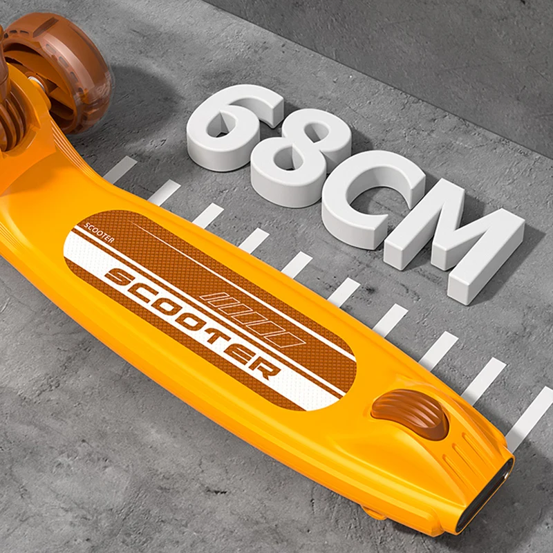 Good Sale Custom LED 3 Wheels Rear Brake Durable with Removable Seat Outdoor Toys Toddler Kids  Kick Scooter