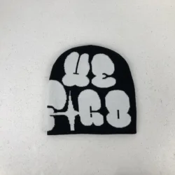 y2k acrylic skull mea culpa designer jacquard all over print custom letter logo manufacturer with knitted winter hats beanie