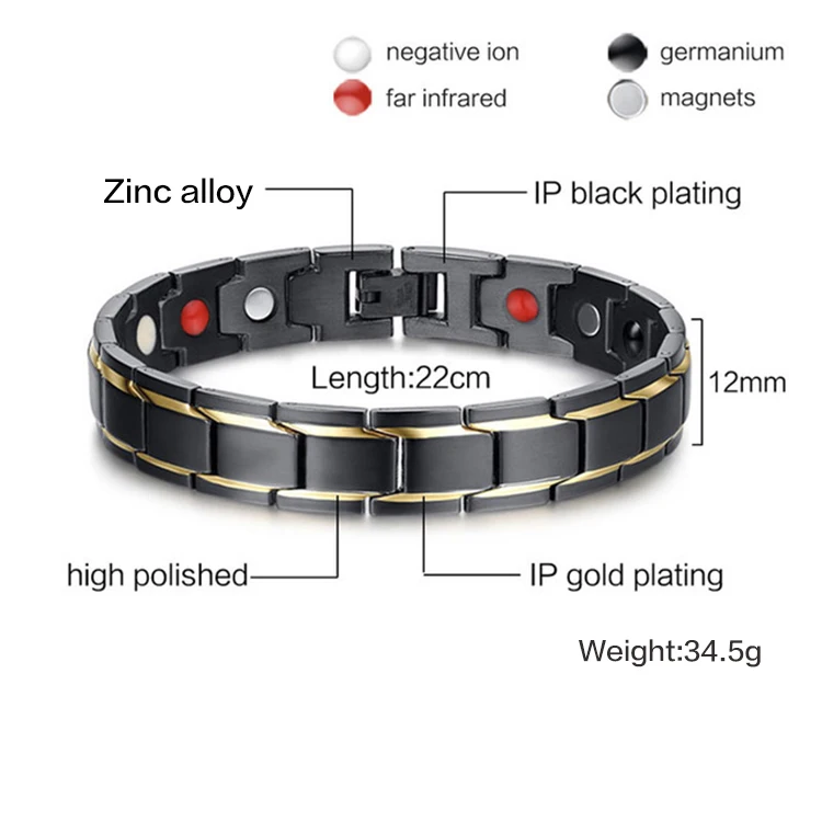 2024 New cheap Men women energy health therapy healing magnetic therapy bracelet arthritis jewelry