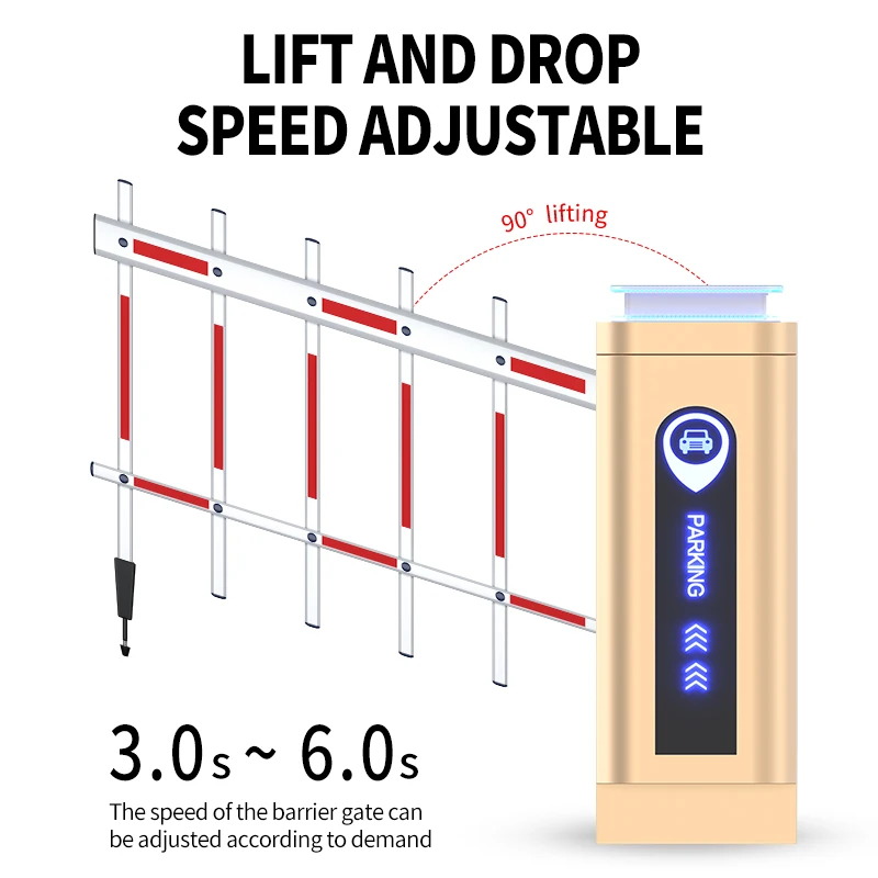 Factory price Car Parking System Drop Arm Barrier Automatic Remote Control Boom Barrier Security Gate