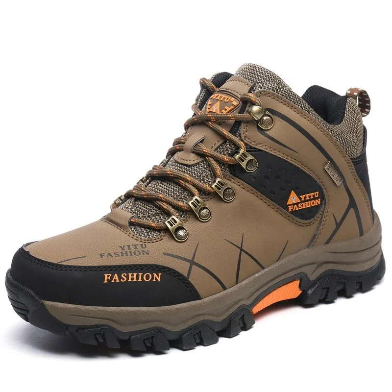 Waterproof breathable rock climbing easy hiking shoes men outdoor lightweight athlete running sports shoes