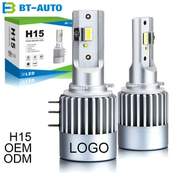 BULBTEK H15 Luces Les Carros 20000LM DRL Para Coches Universal H15 LED Turbos Auto Head Light For Car