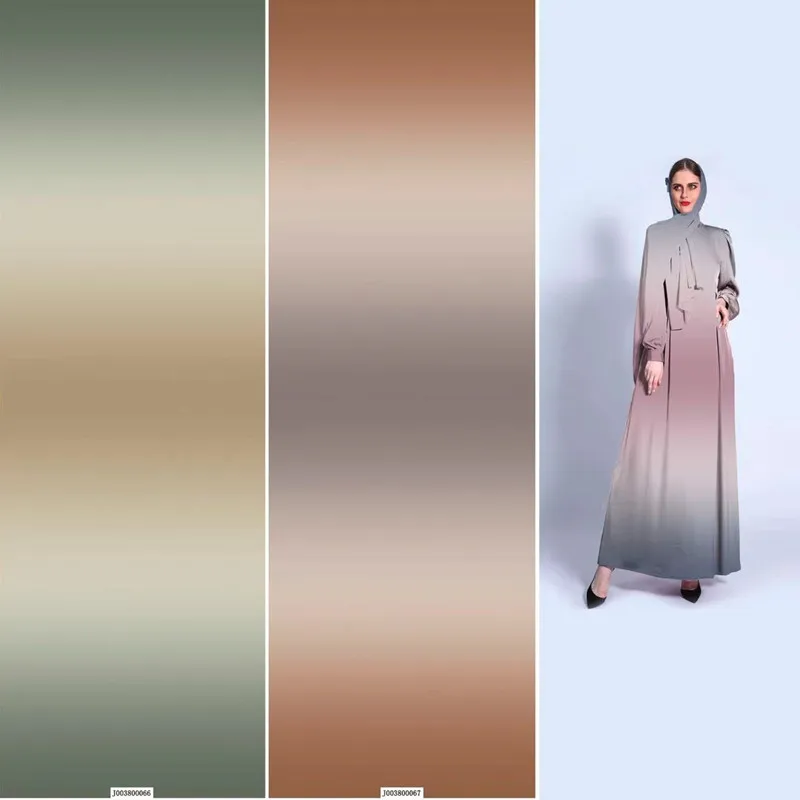 Beautiful Ombre Designs Factory Wholesale Customized Gradient Color Silk Satin Fabric
