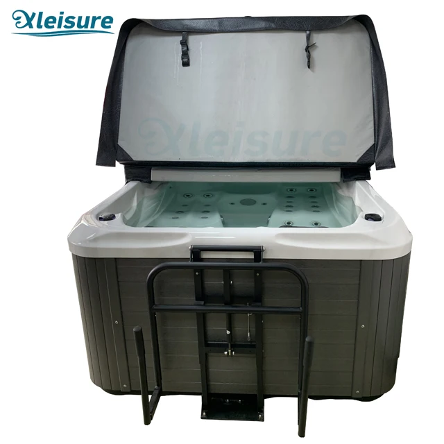 Hot-selling outdoor waterproof durable balboa whirlpool foam custom spa cover for hot tubs for massage spa in charcoal